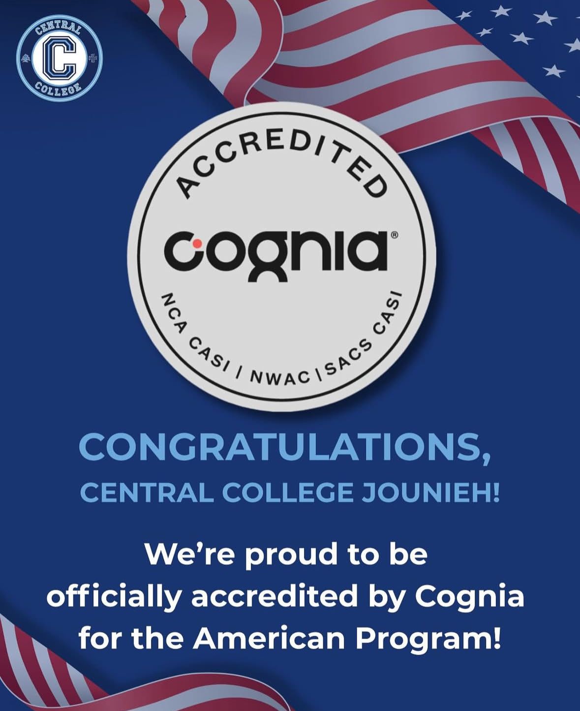 Jounieh earns Cognia Accreditation